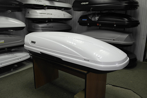 Автобокс Thule Motion 800 белый глянцевый Б/У ремонтный