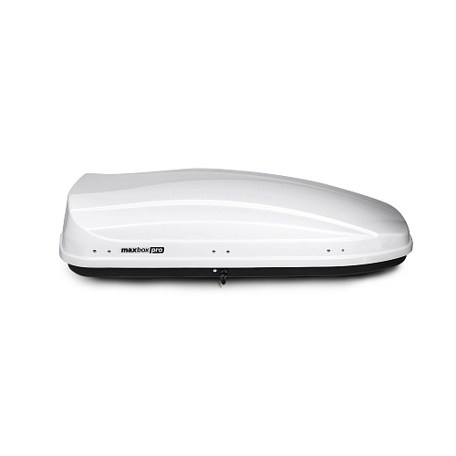 Автобокс на крышу MaxBox PRO / Maksima-List 460 white glossy (МаксБокс ПРО / Максима-Лист 460 белый глянцевый)