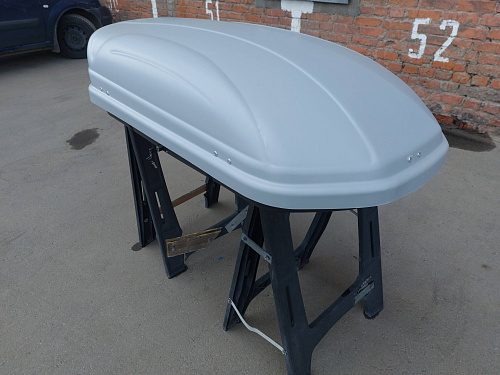 Автобокс на крышу Triton 400 silver matte (Тритон 400 серый матовый)