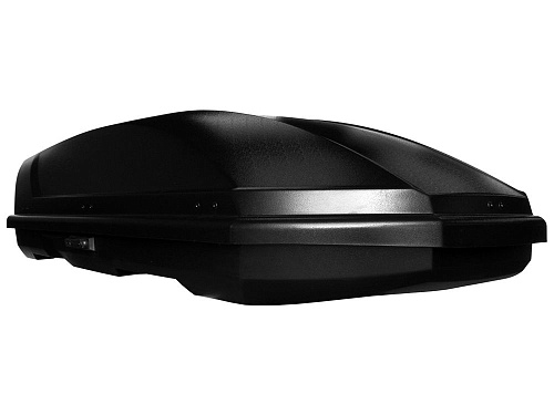 Автобокс на крышу Saturn 700 black matte duo (Сатурн 700 чёрный матовый двусторонний)