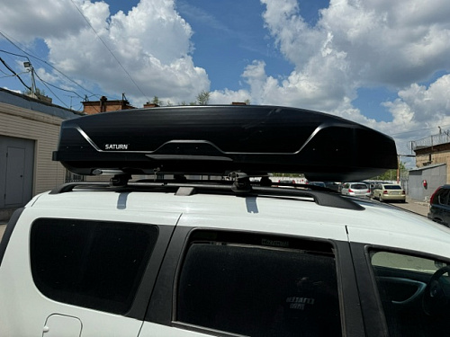 Автобокс Saturn 800 чёрный матовый двусторонний