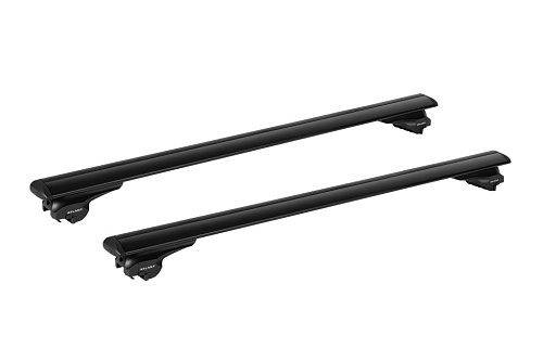 Автобагажник Atlant тип F для XCITE X-Cross 8 2024-2025 Интегрированные рейлинги Дуги Крыло черные усил. 7008+11000