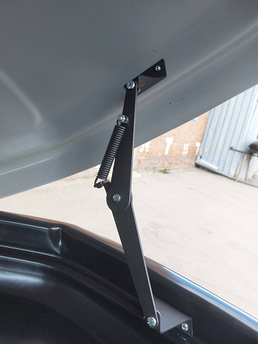 Автобокс на крышу Triton 400 silver matte (Тритон 400 серый матовый)