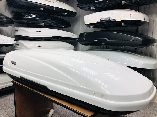 Автобокс Thule Motion 800 белый глянцевый Б/У ремонтный