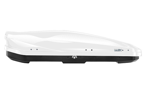 Автобокс на крышу LUX Irbis 175 white glossy (Люкс Ирбис 175 белый глянцевый)