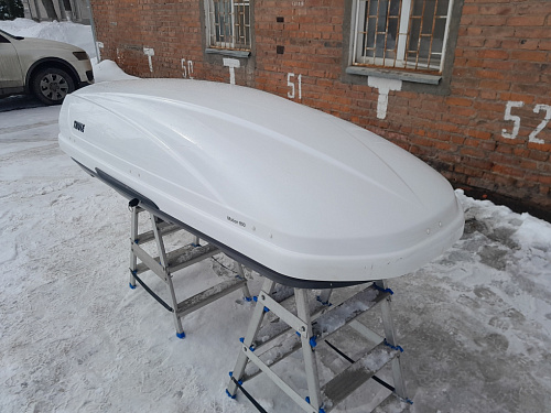 Автобокс Thule Motion 800 белый глянцевый Б/У ремонтный